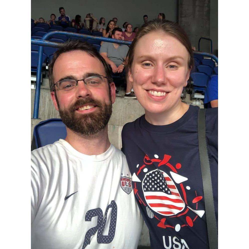 Marie bought Alex tickets to see his TEAM, the US Women's National Soccer Team play France in the Women's World Cup Quarterfinal.