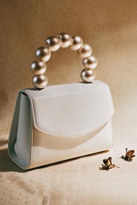 Olga Berg Peta Pearl Handle Bag