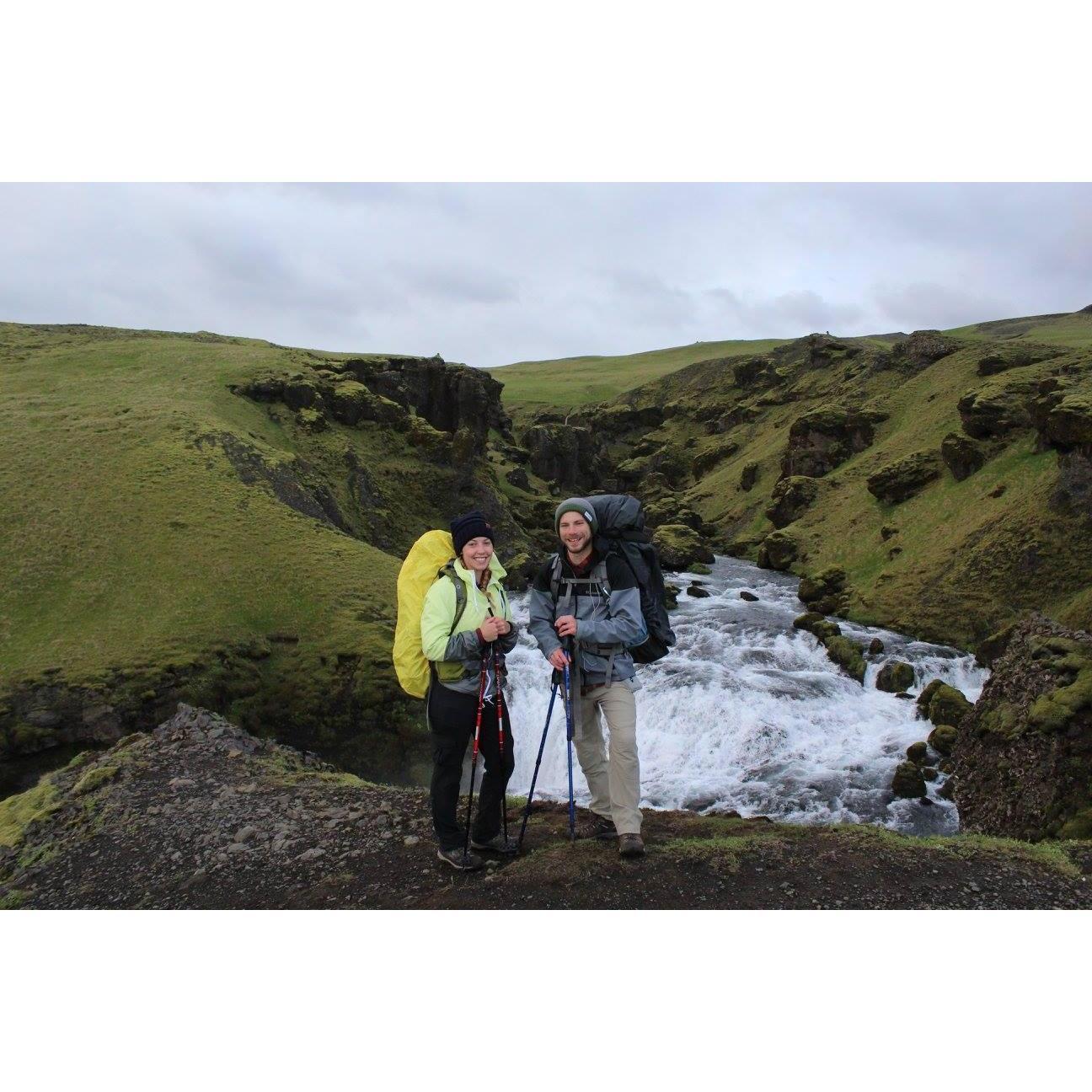 Above Skogafoss in Iceland 2017.