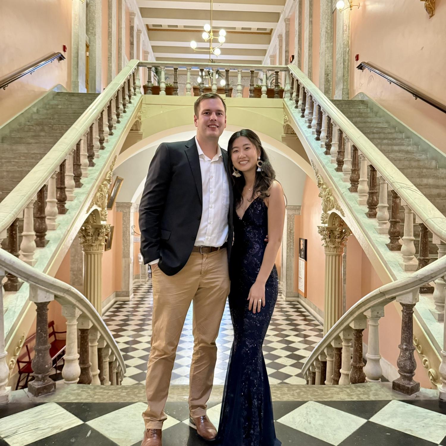 Another wedding together (congrats Anam and Jared)!