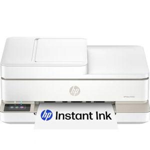 HP - Envy 6555e Wireless AI-Enabled All-in-One Inkjet Printer with 3 Months of Instant Ink - White
