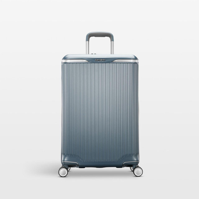 Samsonite Silhouette 18 Medium Checked in Steel Blue