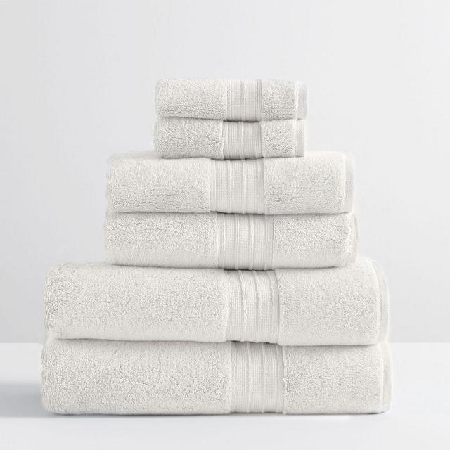 Hydrocotton Organic Bath, Hand, & Washcloth Towels, Set of 6, Ivory