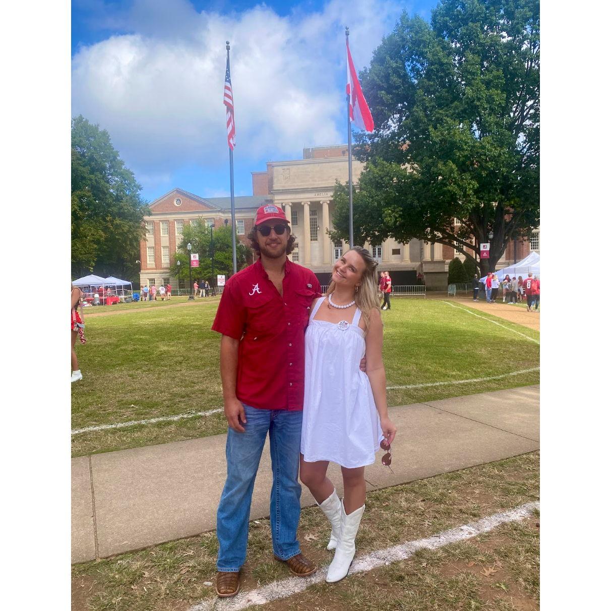 Harrison Took Elyce to The University of Alabama, October 2023