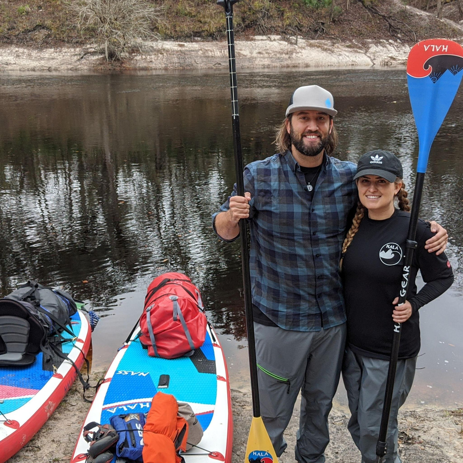 Launching our gear for our 10 day paddle on the Suwannee Riverr