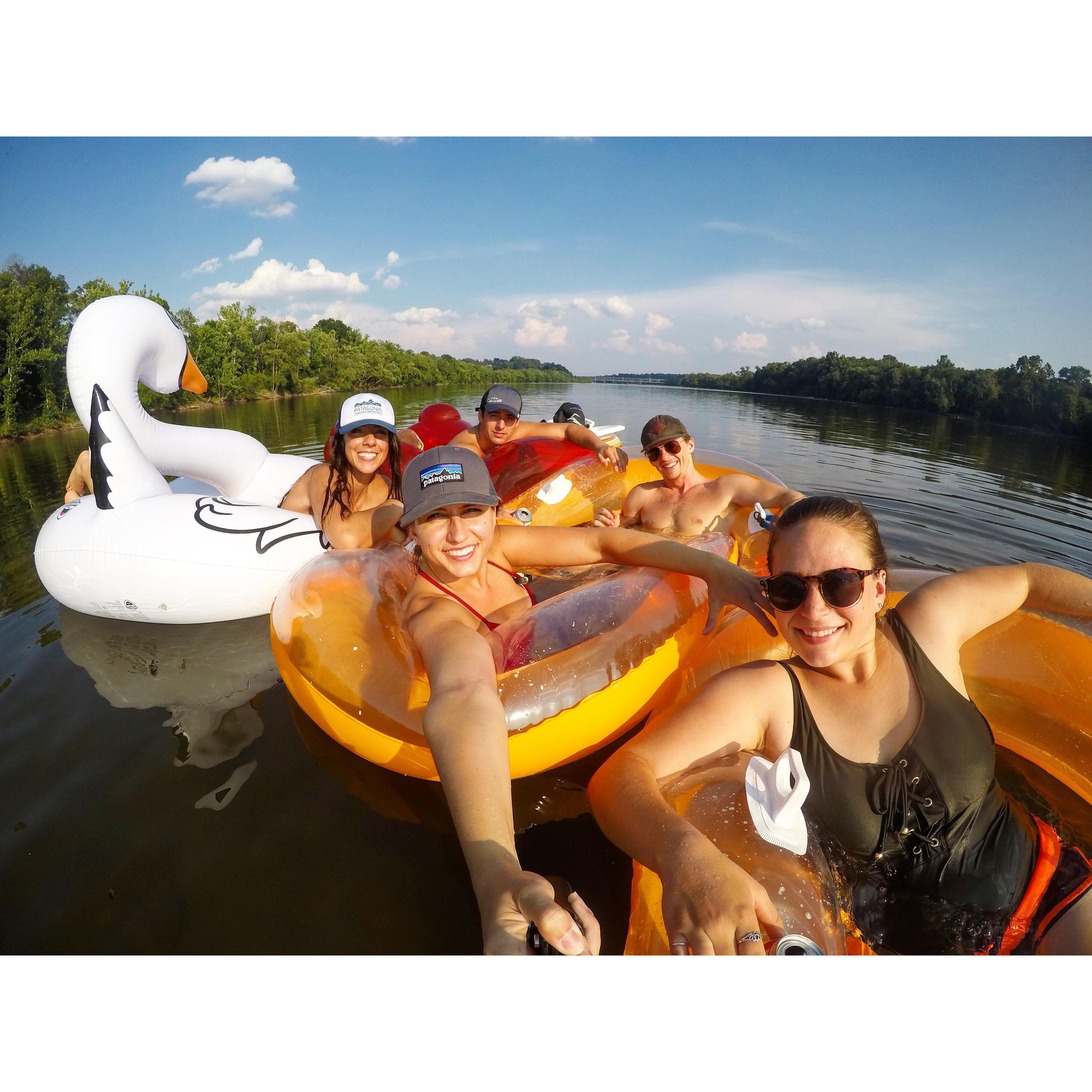 Floating the James River with Friends 2017