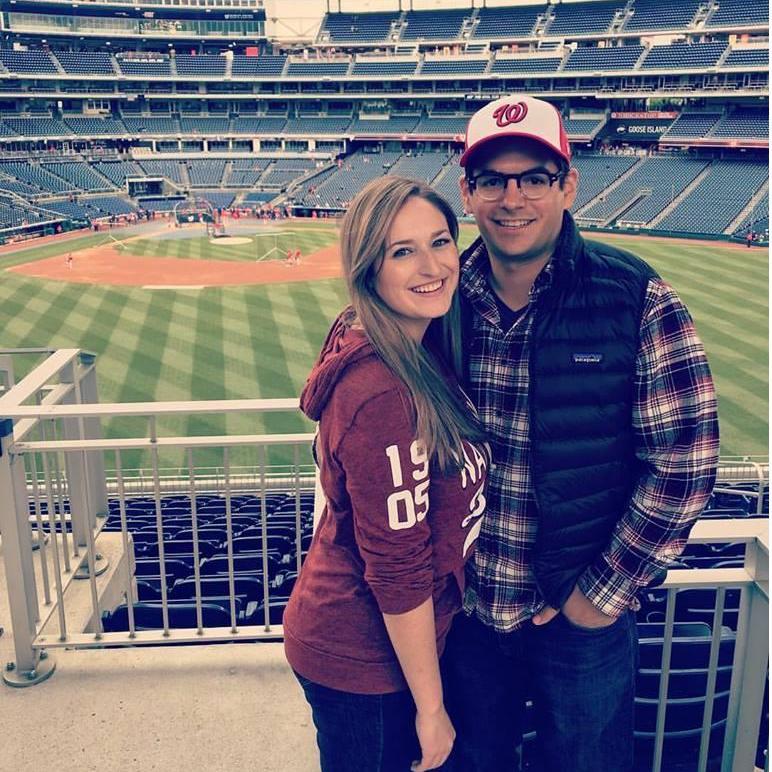First summer dating we probably went to a half dozen Nats games! They won the world series this year (our engagement year!)