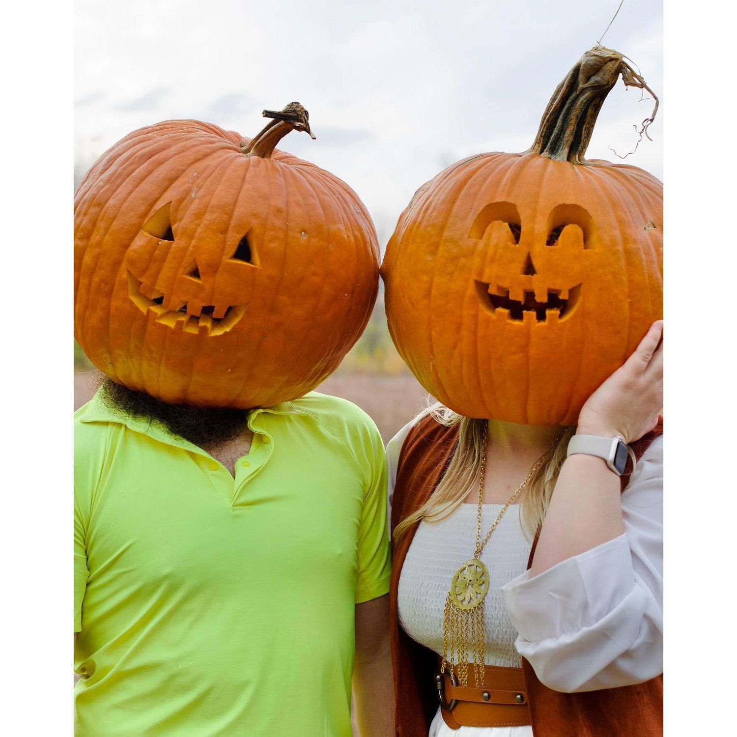 Just a couple pumpkin heads
