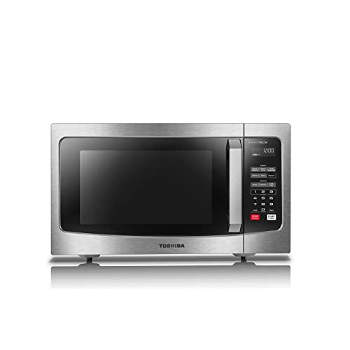 Toshiba ML-EM45PIT(SS) Microwave Oven with Origin Inverter Technology, LCD Display and Smart Sensor, 1.6 Cu.ft, Stainless Steel