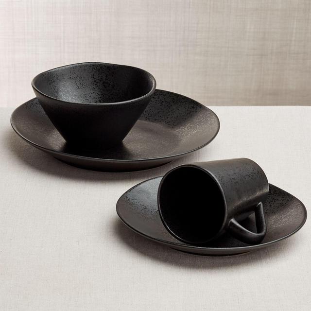 Marin 4-Piece Matte Black Place Setting