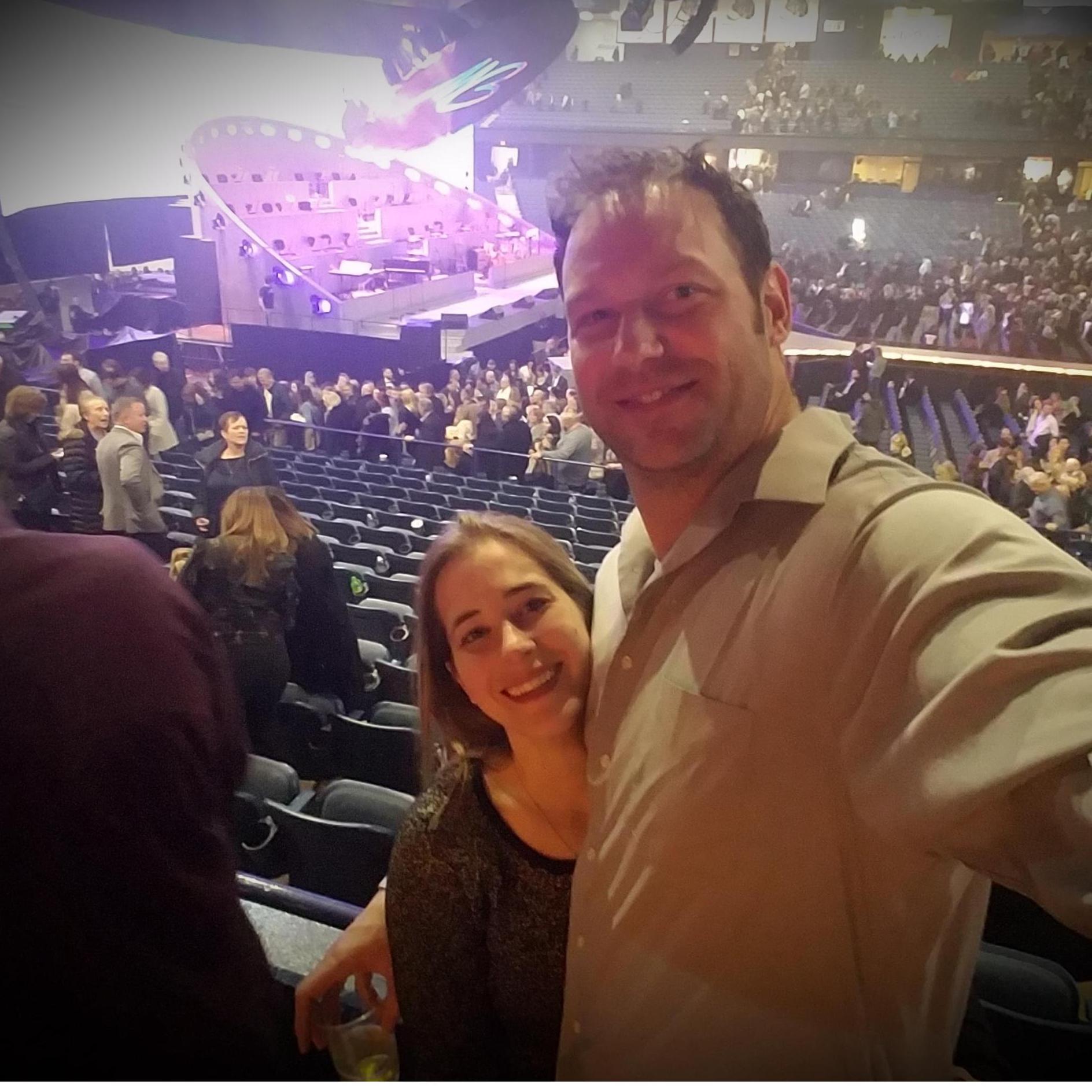 We decided to go to a Michael Bublé concert on a Sunday night, a few hours before it started...but we ended up picking the song for our first dance  this night, long before we got engaged!