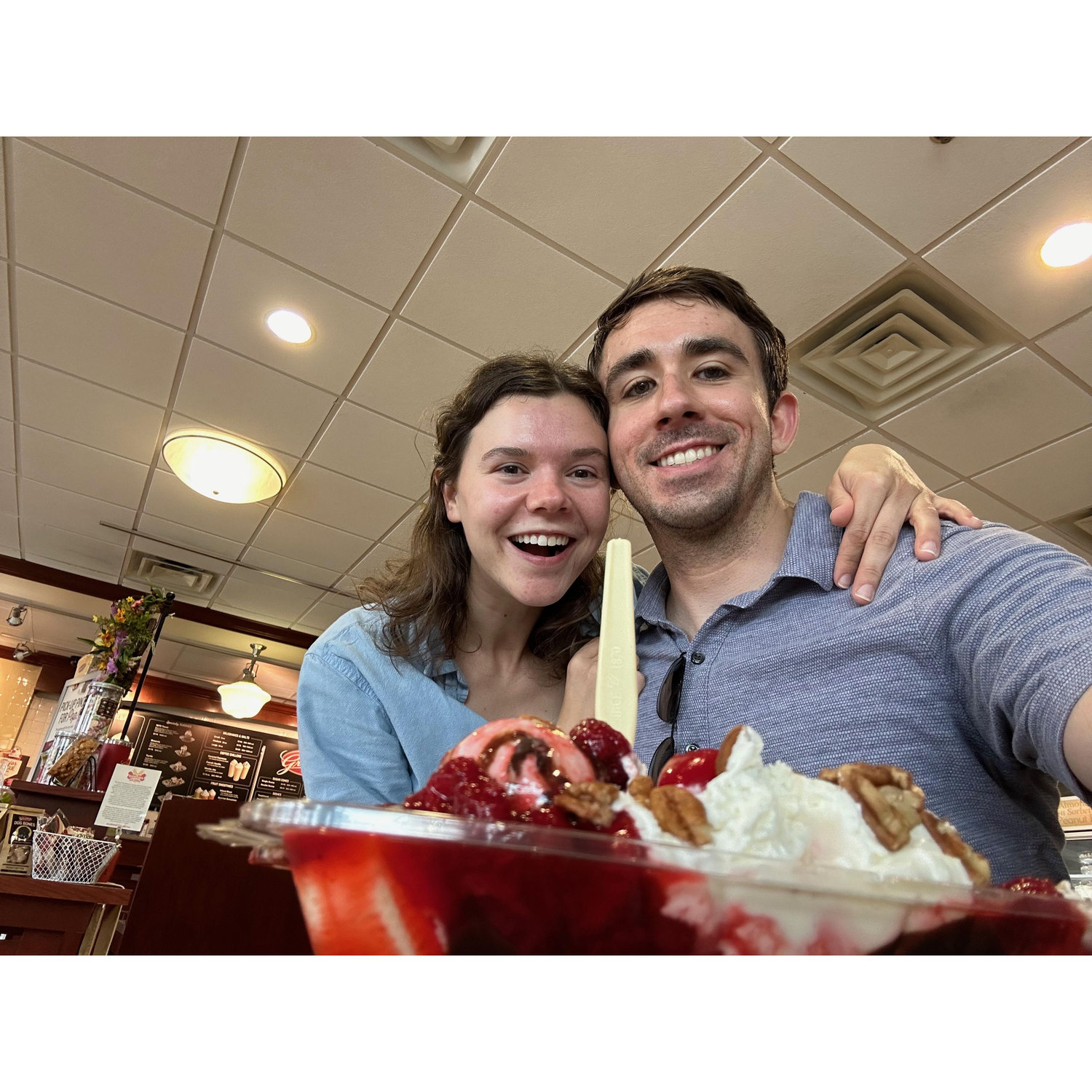 Celebrating home ownership with a banana split! May 2024