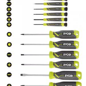 Screwdriver Set (12-Piece) with Cushion Grip Handles
