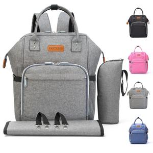 Diaper Bag Baby Backpack with Changing Pad, Insulated Cooler Pocket for Bottle Storage, Stroller Straps, by Pantheon, Best Bags for Girl or Boy, Mom or Dad (Gray) - CL Adolescent Prenatal