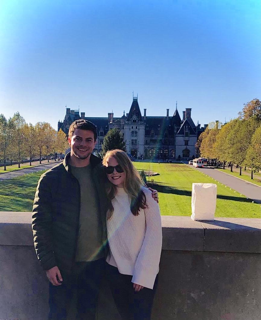 Tom and Katie’s first solo trip together in Asheville, North Carolina. They loved touring the Biltmore!