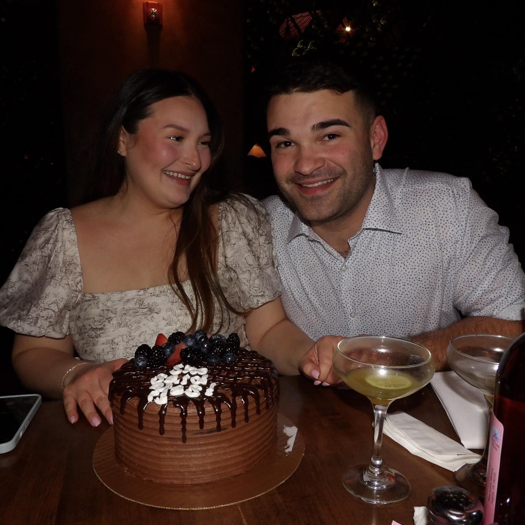 Our engagement dinner