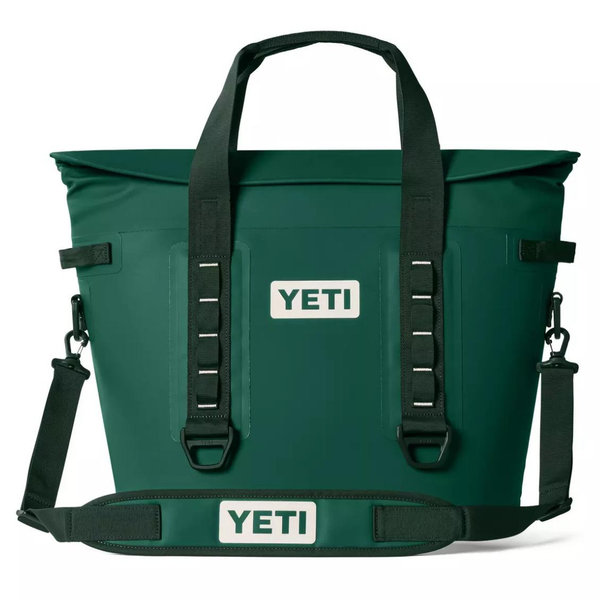 YETI Hopper M30 Soft Cooler in Black Forest Green