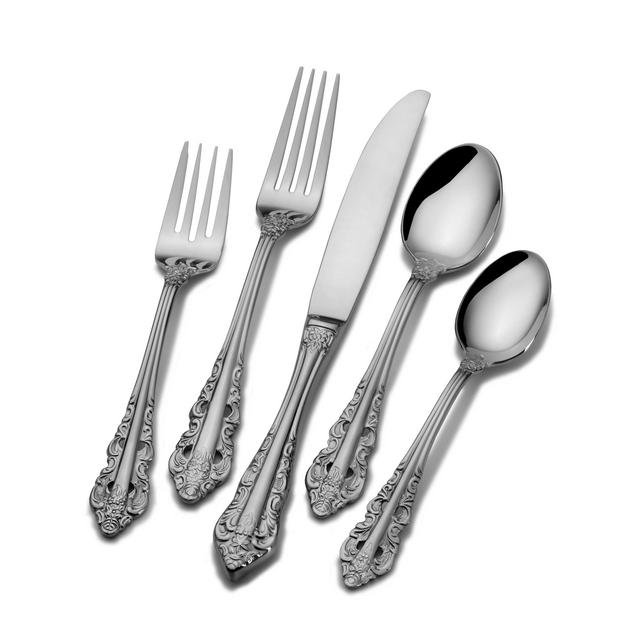Wallace Antique Baroque - Stainless Steel Flatware - Service for 12