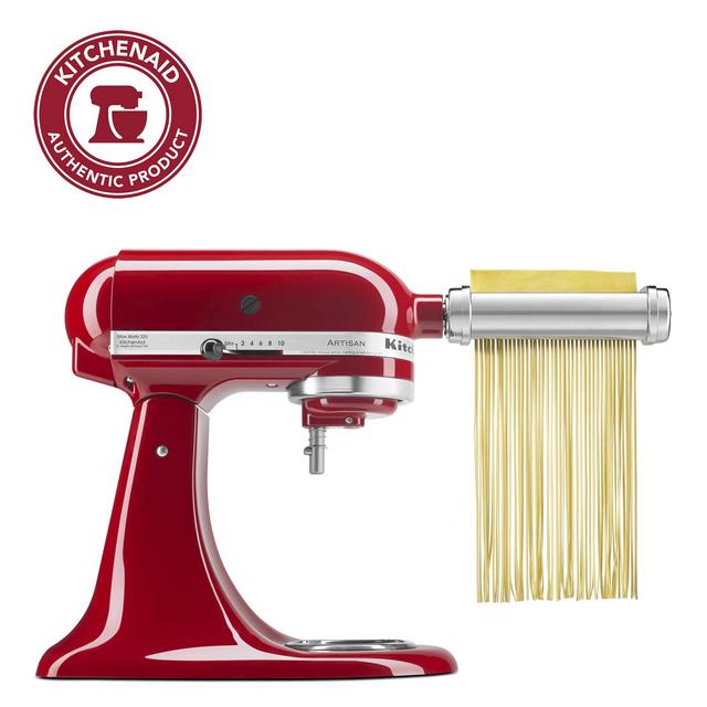 KitchenAid KSMPRA 3-Piece Pasta Roller Cutter Attachment Set, Silver, Pack of 1