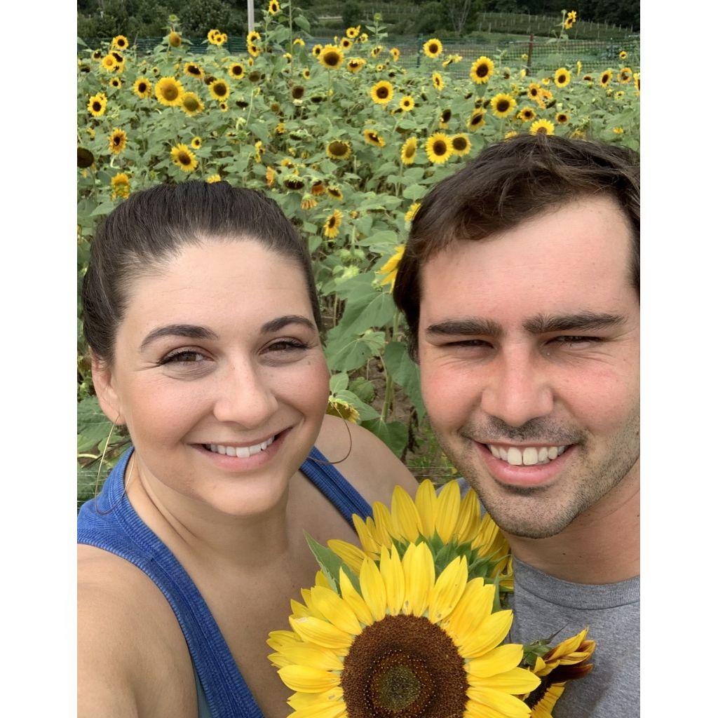 Starting our anniversary tradition of visiting a sunflower field!