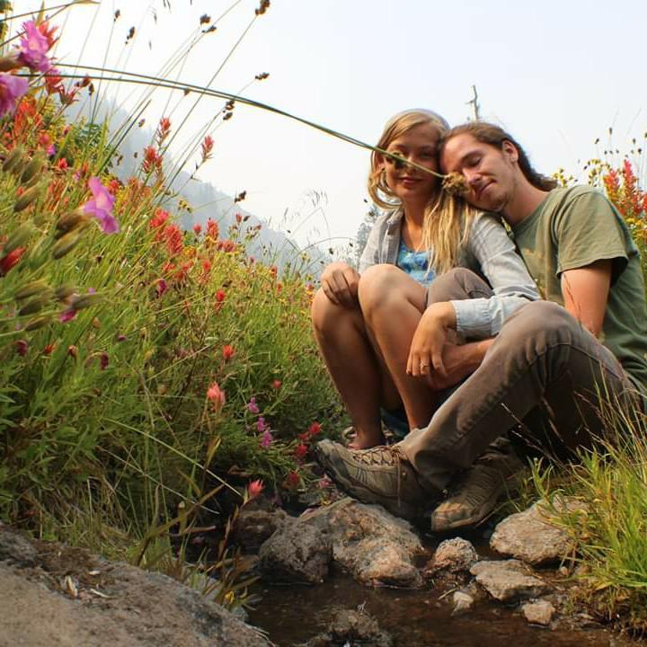 Creekbed cuddles after he proposed. 08.01.2018