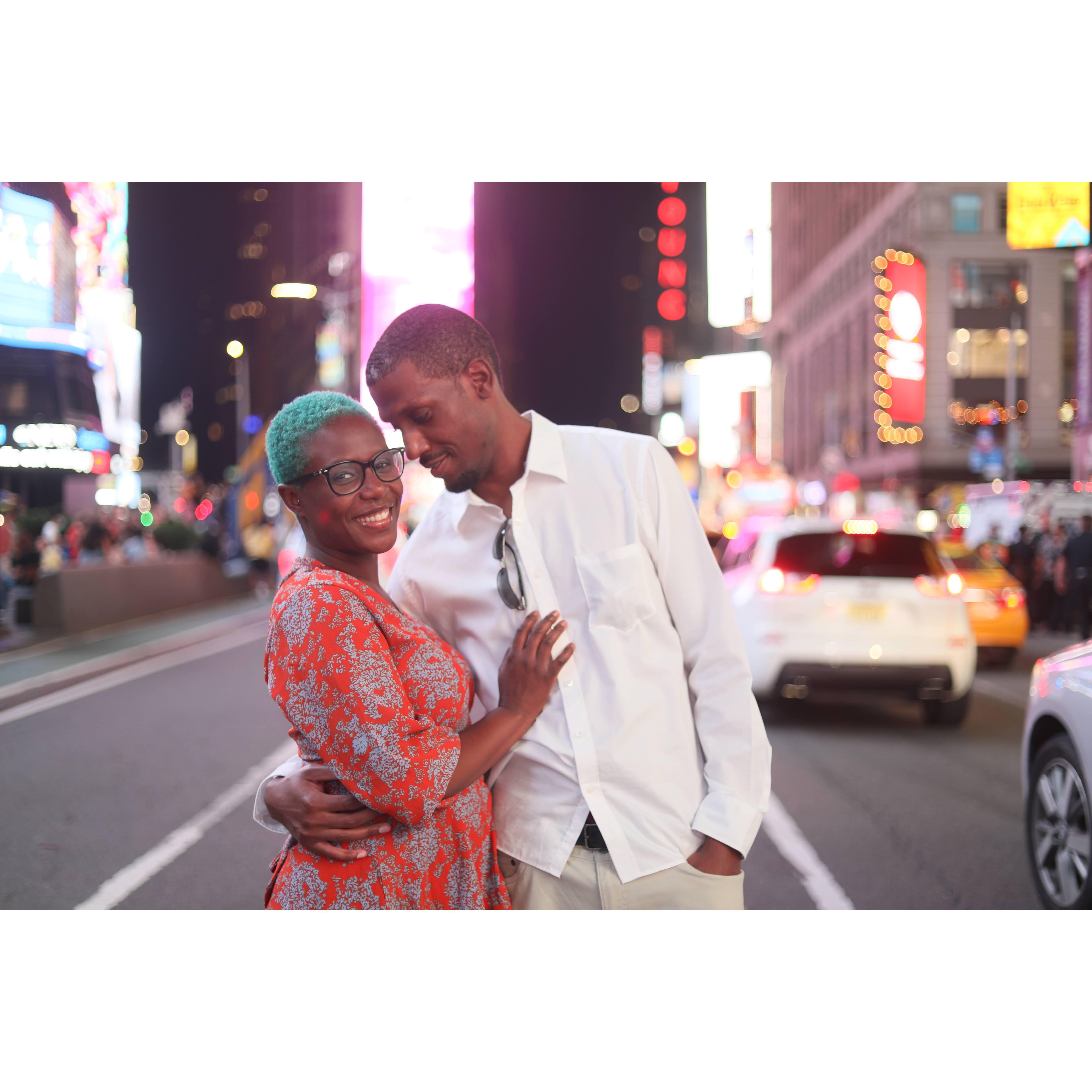 Random photoshoot in Time Square
