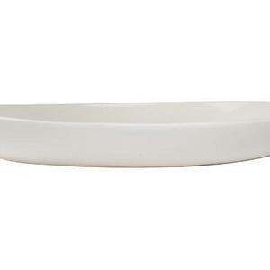 Canvas Home Shell Bisque Salad Serving Bowl White