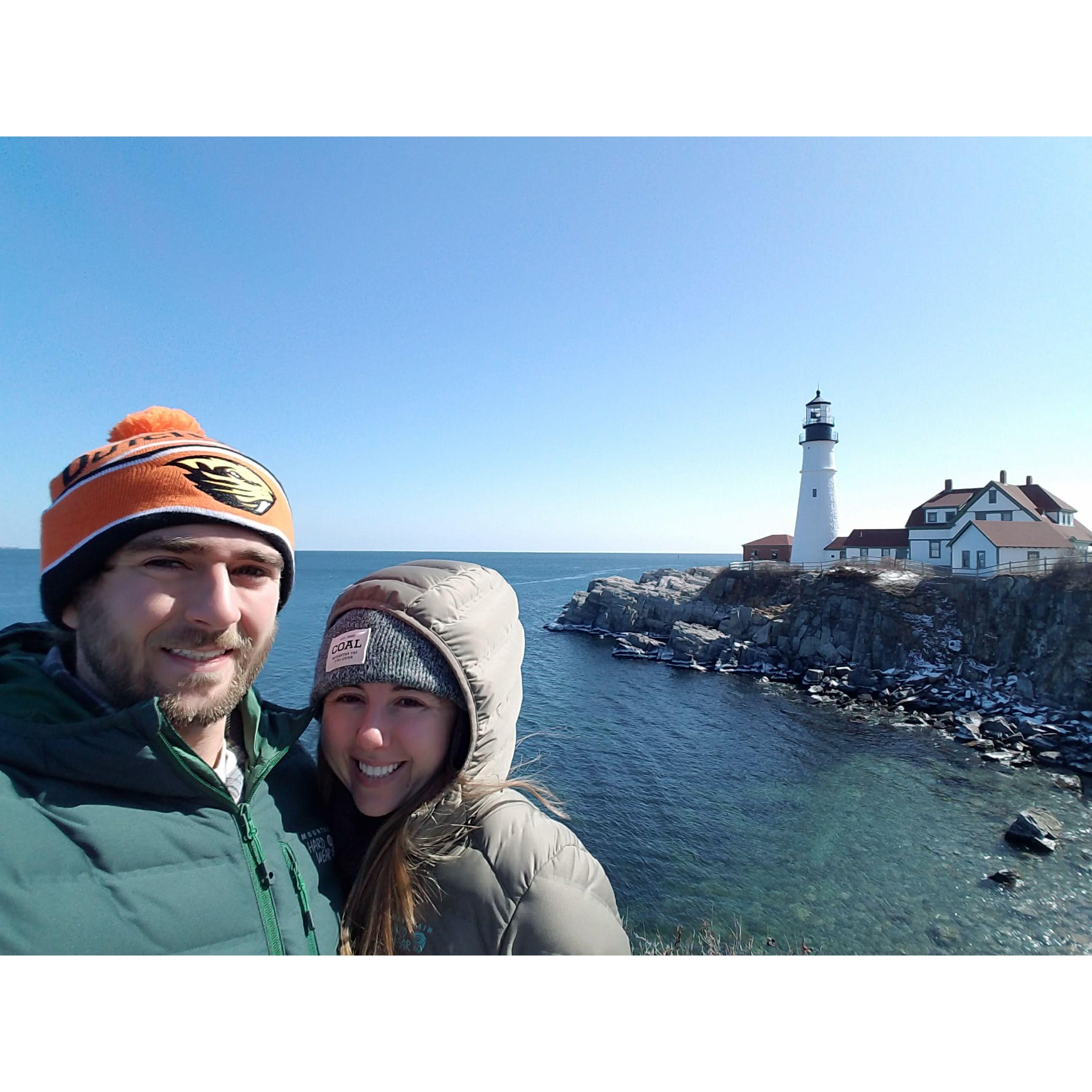 Mckenzie visits Mitch in Boston and we head to Portland, Maine in 2017