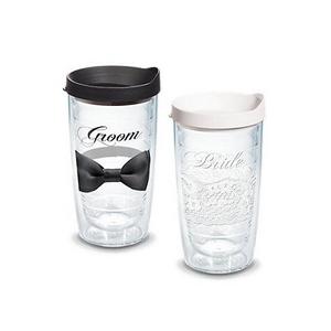Lace Bride and Groom Bowtie
