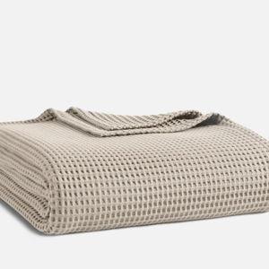 Queen - Pebble - Brooklinen Dreamweave Waffle Bed Blanket