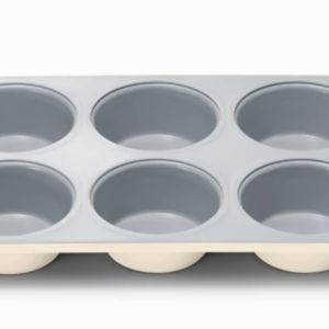 6-Cup Muffin Pan, Color: Cream