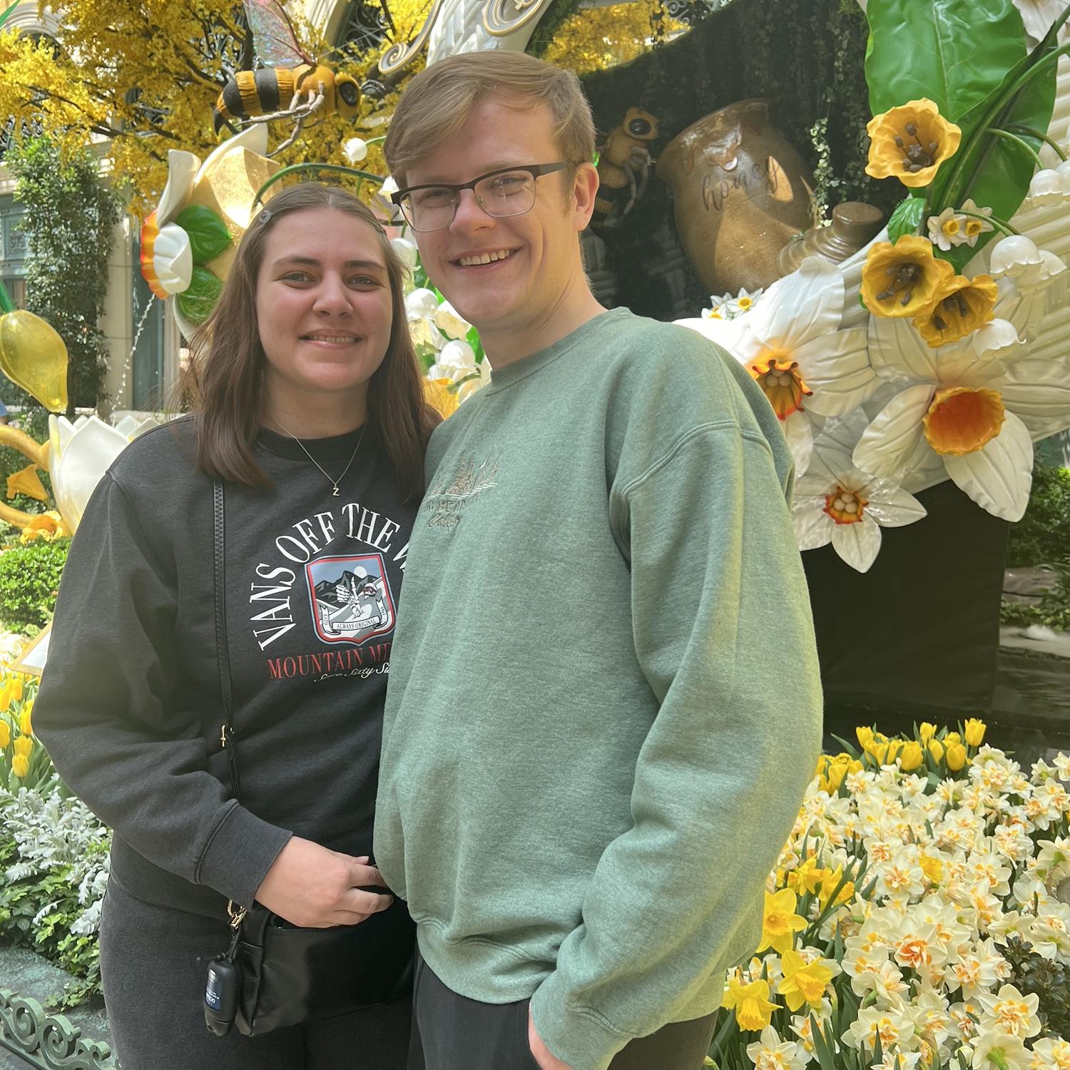 During our families visit, Melanie’s mom went with us to the Bellagio hotel to look at their seasonal indoor garden!