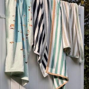 Biarritz Woven Stripe Beach Towel