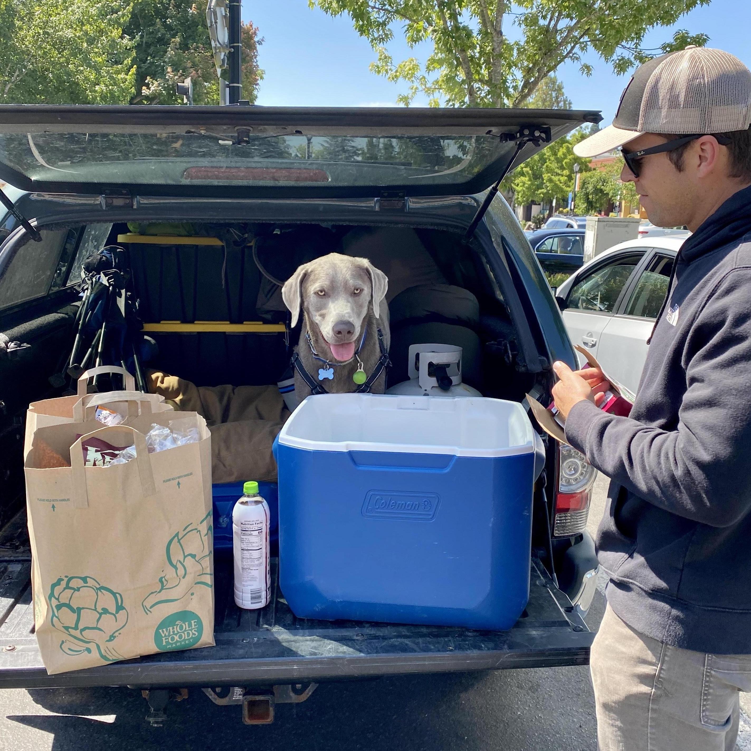 All geared up for camping!