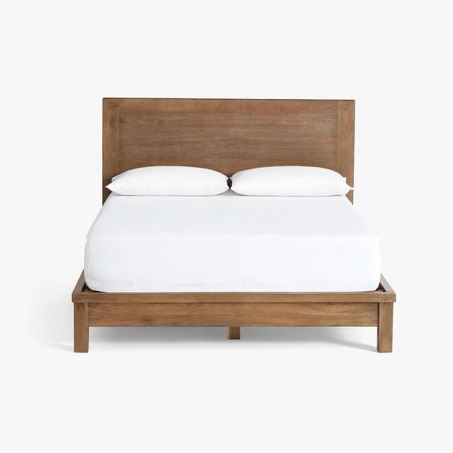 Reed Platform Bed, Queen, Antique Umber