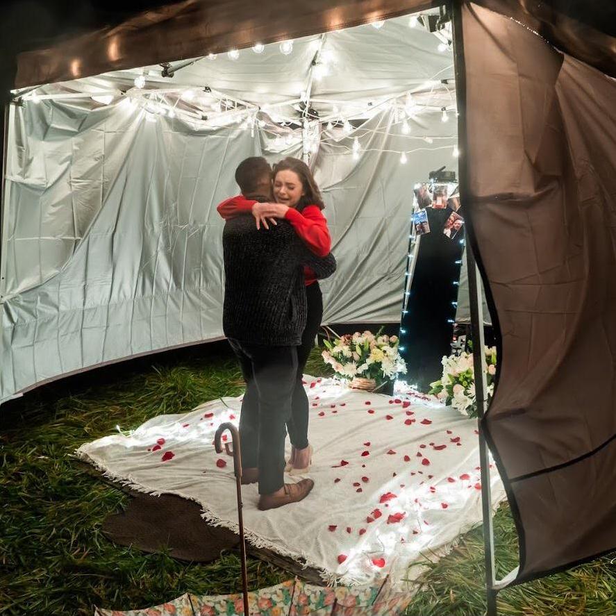 The proposal, moment 5.