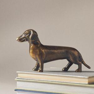 Dachshund Bronze Metal Decorative Object