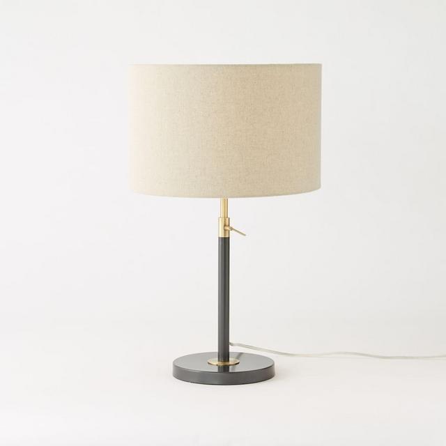 Telescoping Table Lamp, Antique Brass, Set of 2