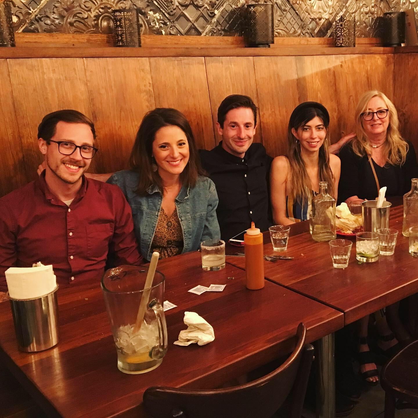 The gang at a Mexican restaurant in Canada. The restaurant did not serve salsa.