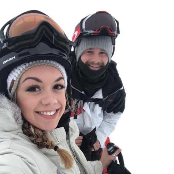 Big White, Canada. Ashton's first time skiing. 2018.