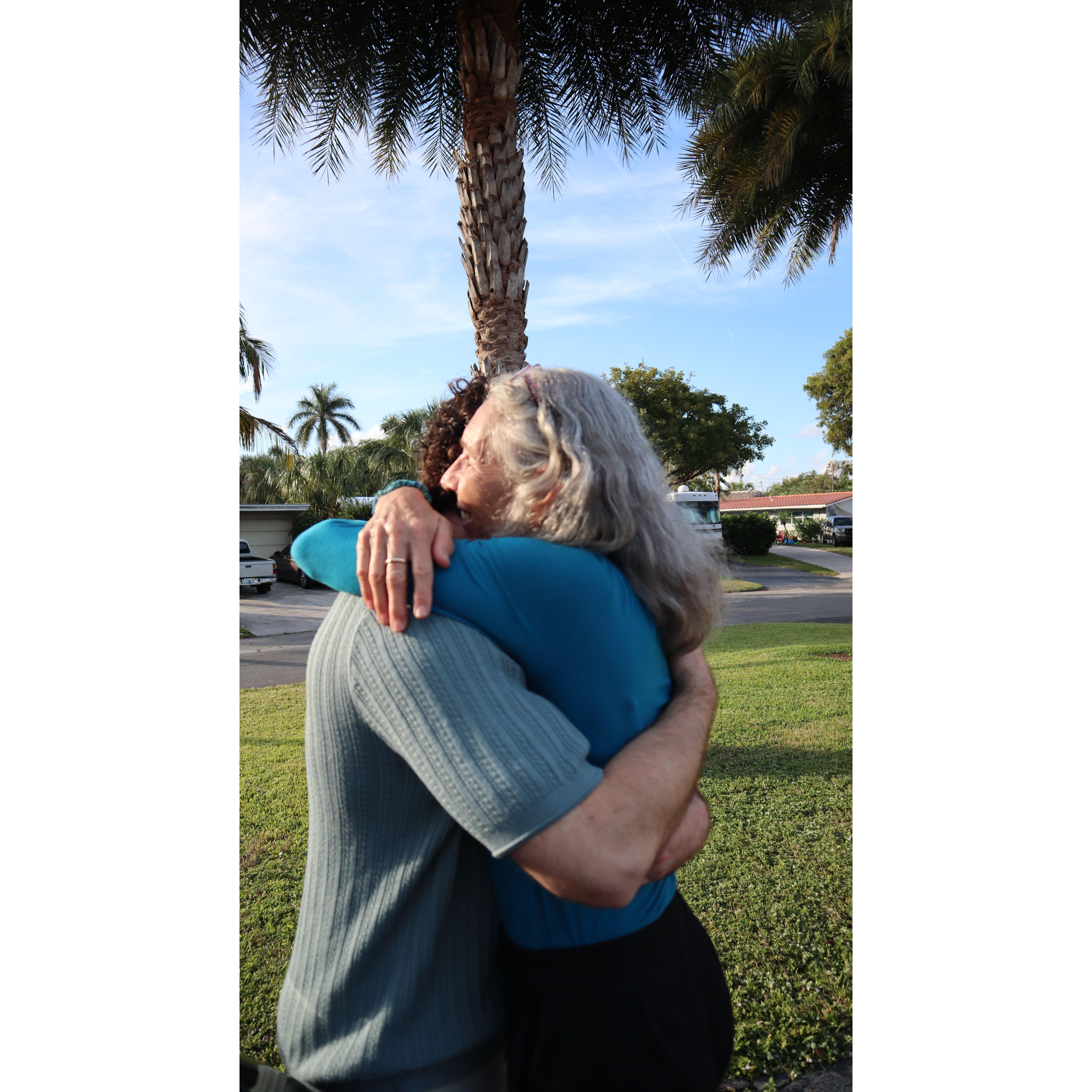 Daniel and his Mom after the engagement 12.31.24