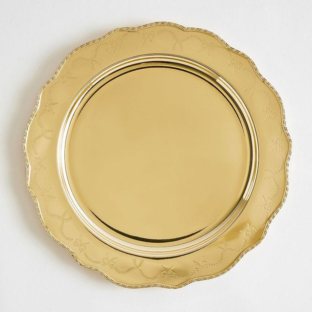 LoveShackFancy Charger Plates, Set of 4 - Gold