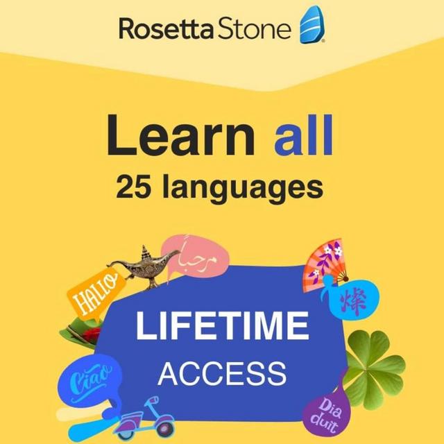 Rosetta Stone lifetime accounts
