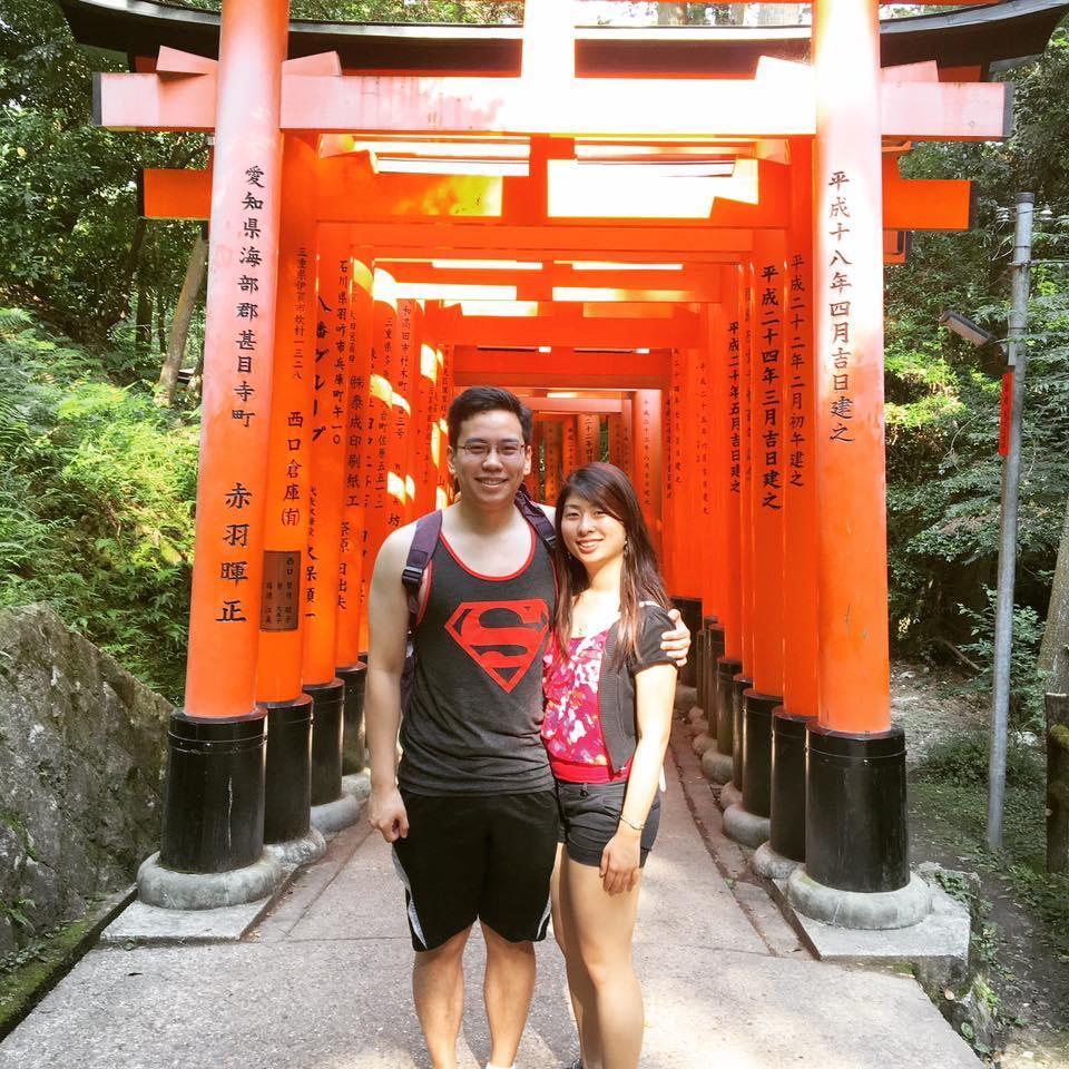 Our gap year trip to Japan at the Fushimi Inari Shrine! :) What a beautiful place!
