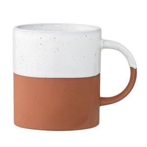 Evelyse Terra Cotta Mug in White & Clay