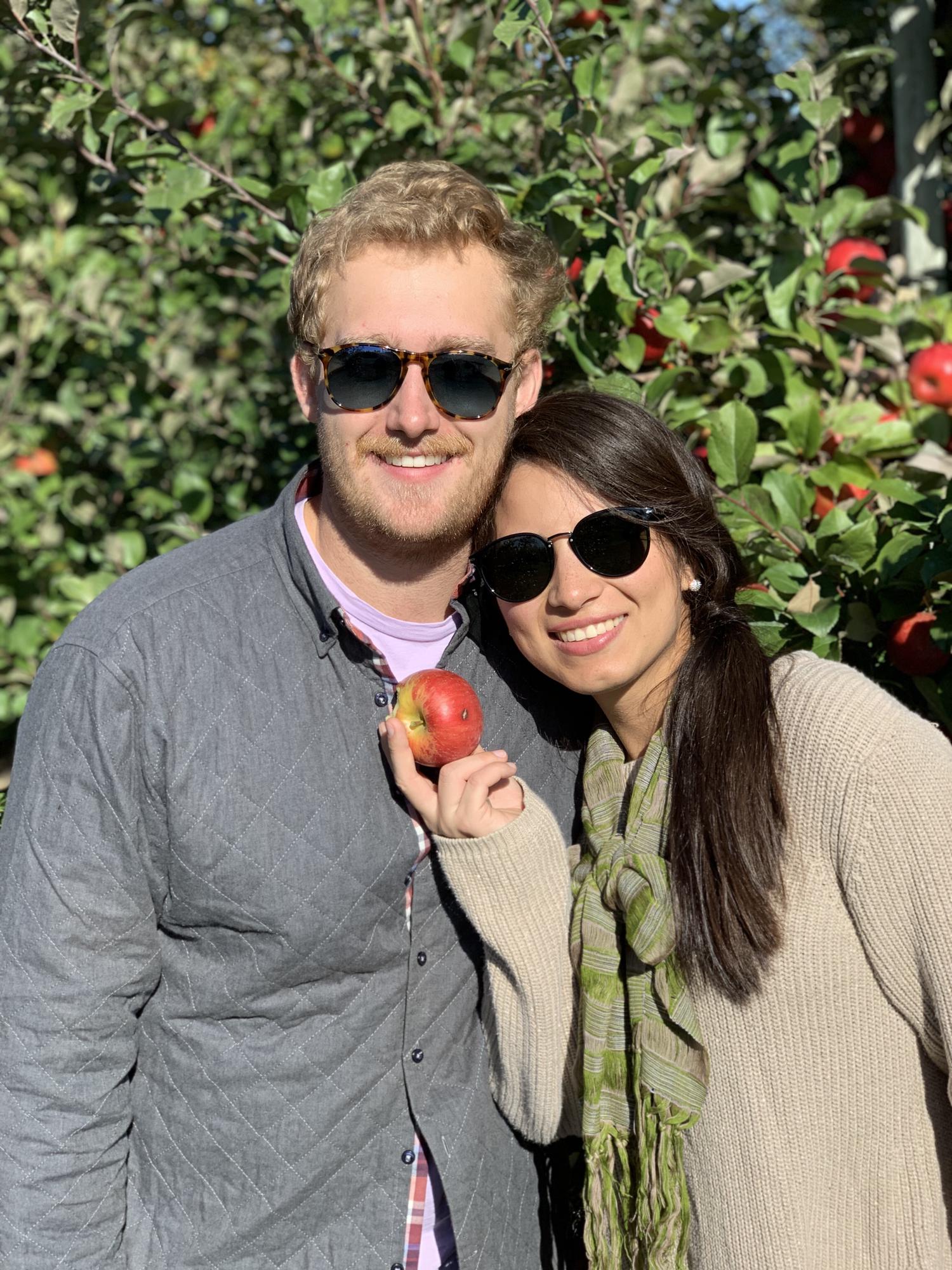 Picking some apples, Minnesota