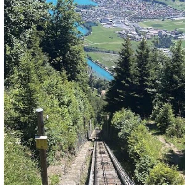 Funicular Train Ride to Harder Kulm