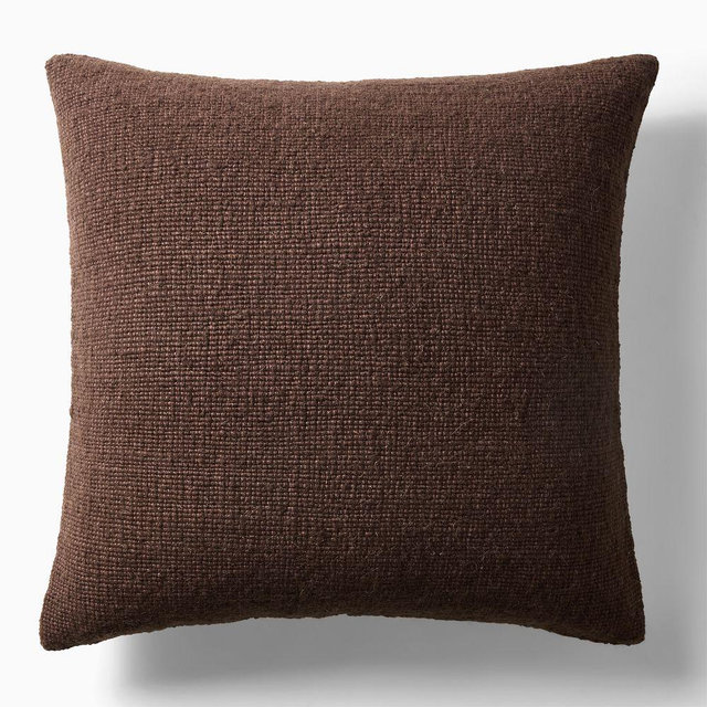 Cozy Woven Pillow Cover, 20x20, Bordeaux