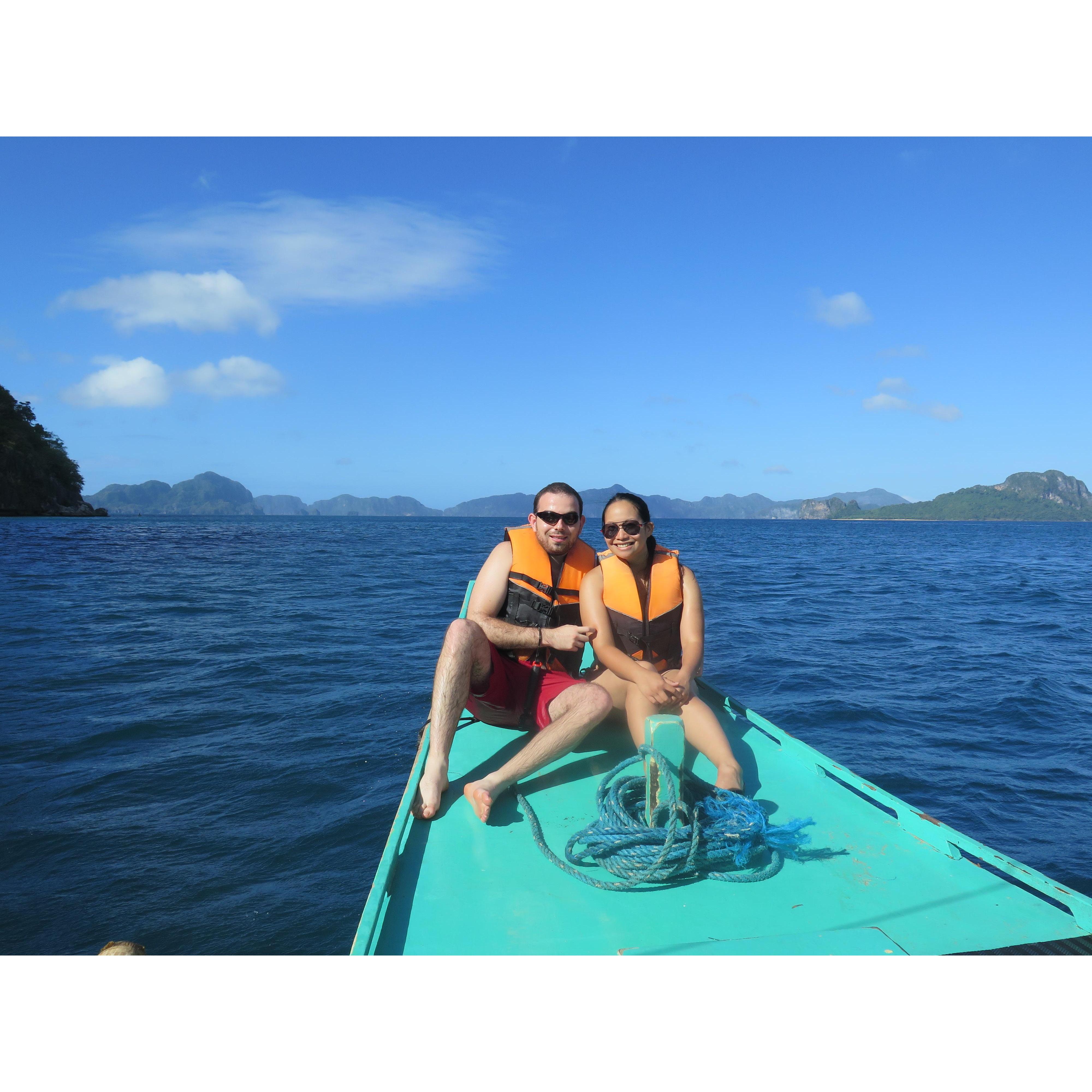 Island hopping in El Nido, Palawan