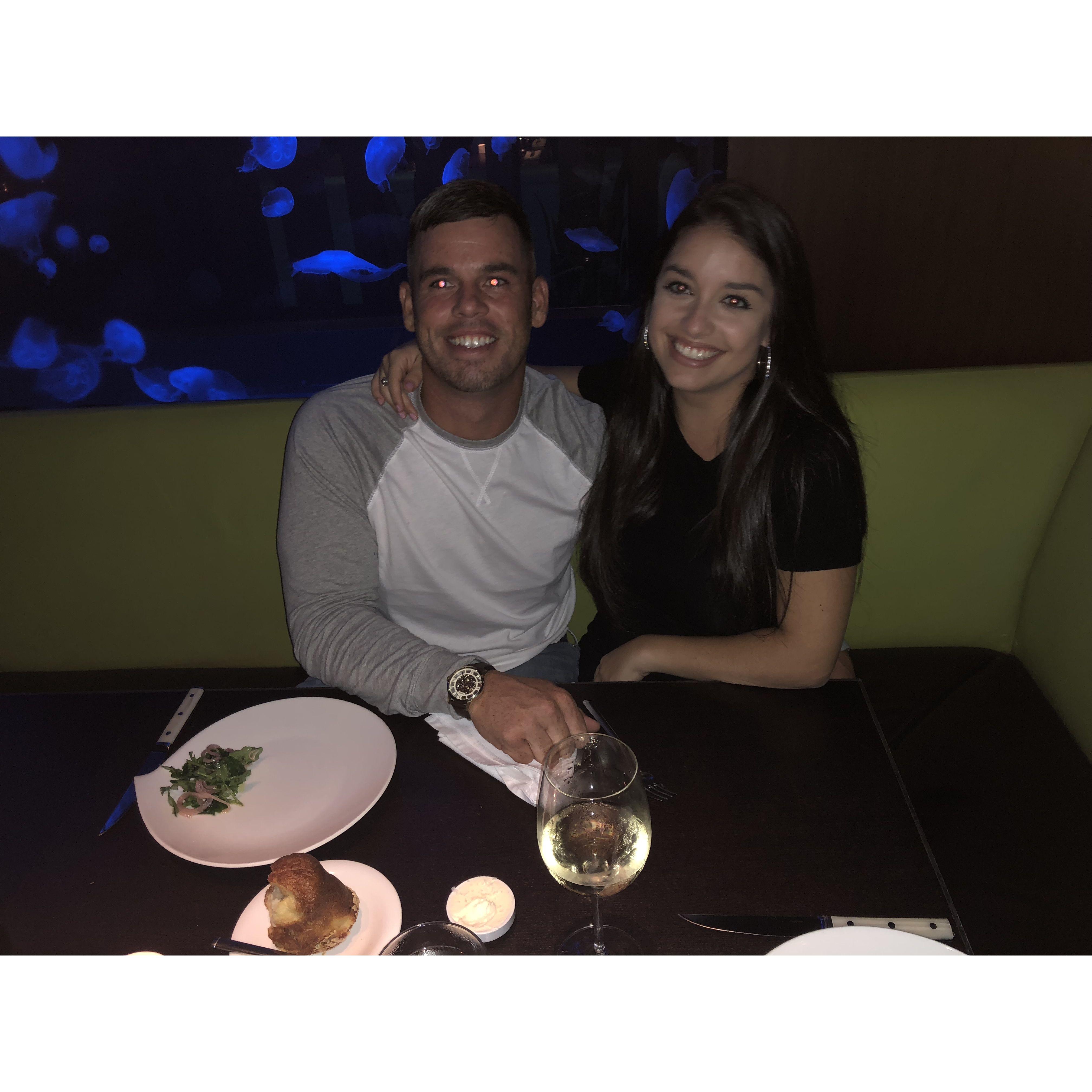 Our first date at Steak954